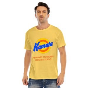 "Kamala Removes Stubborn Orange Stains" Men's T-Shirt – Make a Bold Statement!