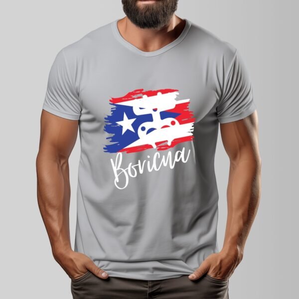 "Boricua" Men's Dark T-Shirt – Proudly Represent Your Puerto Rican Roots!