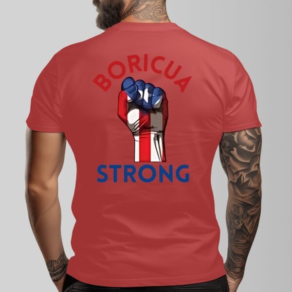 "Boricua Strong" Men's T-Shirt – Stand Tall, Wear Your Pride