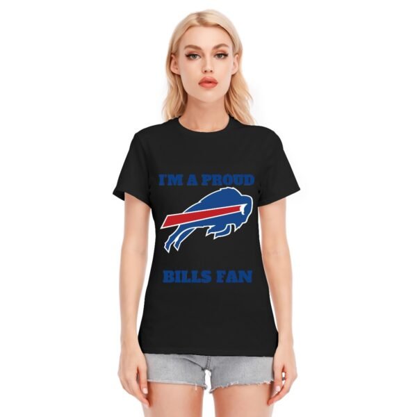 "I'm a Proud Bills Fan" Women's T-Shirt – Boldly Show Your Team Pride!