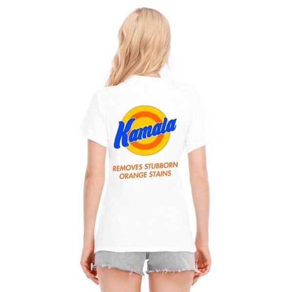"Kamala Removes Stubborn Orange Stains" Women's T-Shirt – Clean Up in Style!