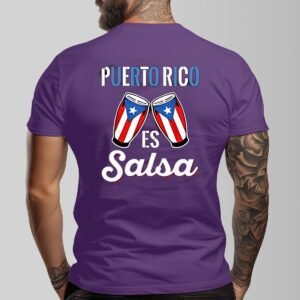 "Puerto Rico es Salsa" Men's T-Shirt – Dance to Your Roots!