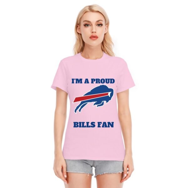 "I'm a Proud Bills Fan" Women's T-Shirt – Boldly Show Your Team Pride!