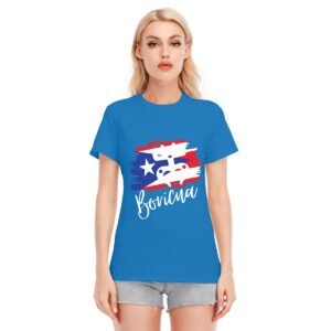 "Boricua" Women's Dark T-Shirt – Celebrate Your Puerto Rican Heritage!