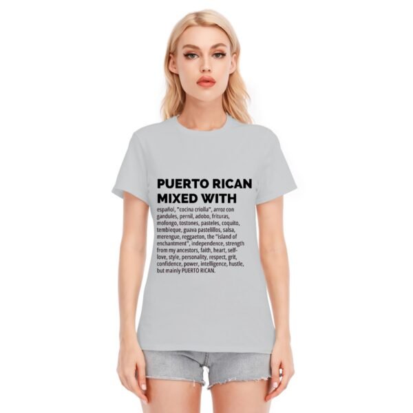 "Puerto Rican Mixed With" Women's T-Shirt – Wear Your Culture Proudly