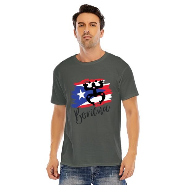 "Boricua" Men's T-Shirt – Proudly Represent Your Puerto Rican Roots!
