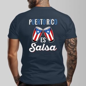 "Puerto Rico es Salsa" Men's T-Shirt – Dance to Your Roots!