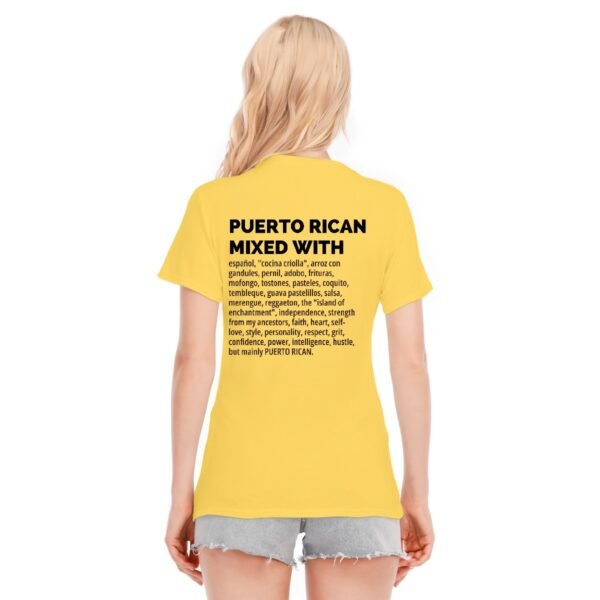 "Puerto Rican Mixed With" Women's T-Shirt – Wear Your Culture Proudly