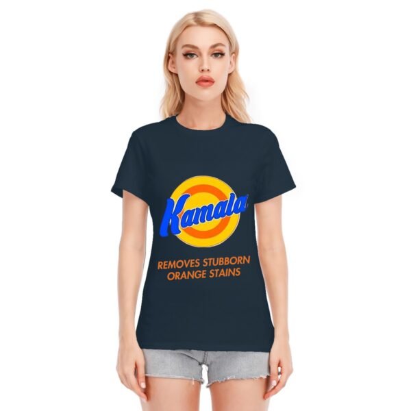 "Kamala Removes Stubborn Orange Stains" Women's T-Shirt – Clean Up in Style!