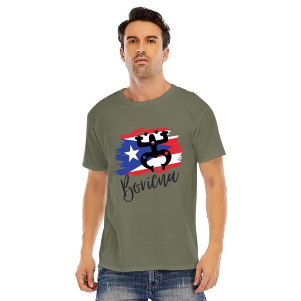 "Boricua" Men's T-Shirt – Proudly Represent Your Puerto Rican Roots!
