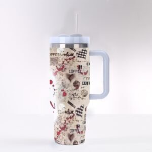 40 oz ‘I Run on Coffee & Murder Shows’ Stainless Steel Tumbler – Fuel Your Obsession!