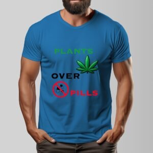 "Plants Over Pills" Men's T-Shirt – Champion the Natural Choice!