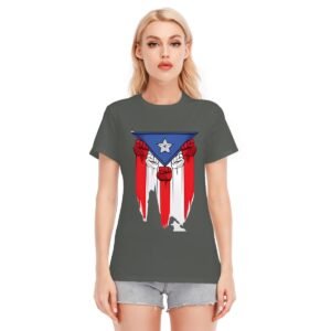 "Puerto Rican Strength" Women's T-Shirt – Boldly Embrace Your Roots!