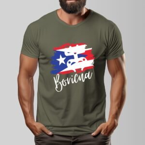 "Boricua" Men's Dark T-Shirt – Proudly Represent Your Puerto Rican Roots!