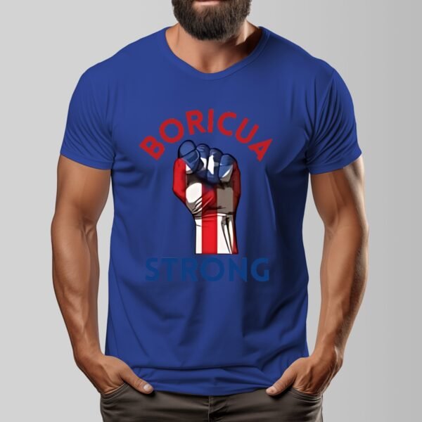 "Boricua Strong" Men's T-Shirt – Stand Tall, Wear Your Pride