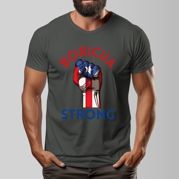 "Boricua Strong" Men's T-Shirt – Stand Tall, Wear Your Pride