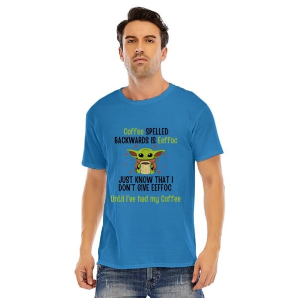 Men's Coffee First, Attitude Later – Funny Yoda-Inspired Graphic Tee!