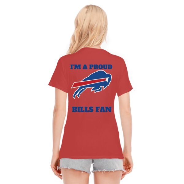 "I'm a Proud Bills Fan" Women's T-Shirt – Boldly Show Your Team Pride!