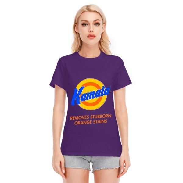 "Kamala Removes Stubborn Orange Stains" Women's T-Shirt – Clean Up in Style!