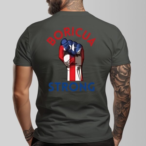 "Boricua Strong" Men's T-Shirt – Stand Tall, Wear Your Pride