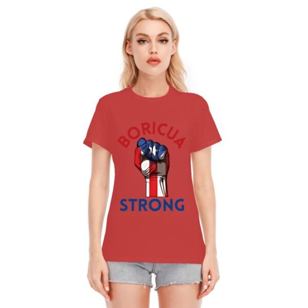 "Boricua Strong" Women's T-Shirt – Wear Your Strength with Pride!