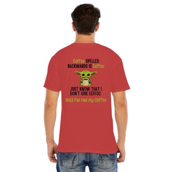 Men's Coffee First, Attitude Later – Funny Yoda-Inspired Graphic Tee!