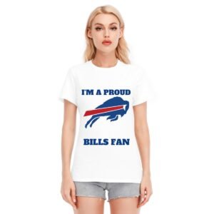 "I'm a Proud Bills Fan" Women's T-Shirt – Boldly Show Your Team Pride!