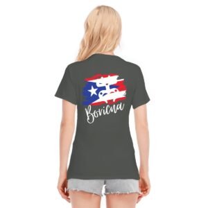 "Boricua" Women's Dark T-Shirt – Celebrate Your Puerto Rican Heritage!