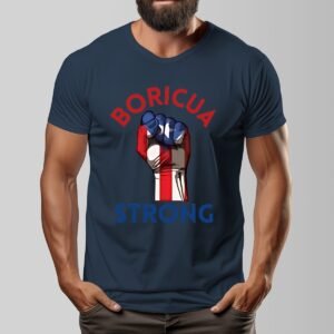 "Boricua Strong" Men's T-Shirt – Stand Tall, Wear Your Pride