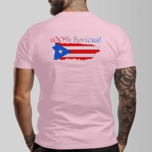 "100% Boricua" Men's T-Shirt – Wear Your Puerto Rican Pride Boldly!