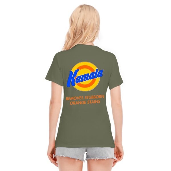 "Kamala Removes Stubborn Orange Stains" Women's T-Shirt – Clean Up in Style!