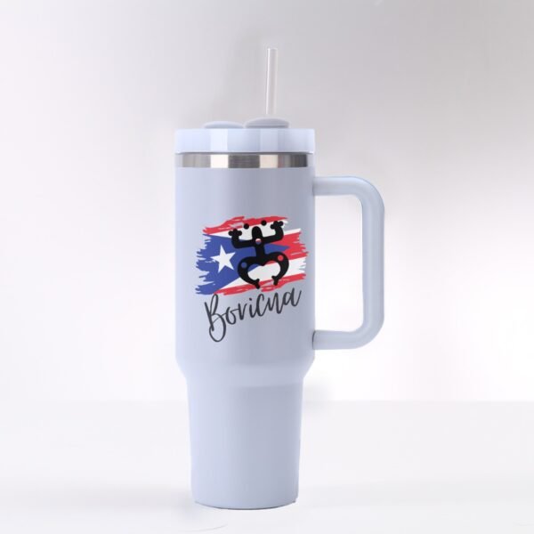 "Boricua" 40 oz Tumbler – Sip and Celebrate Your Heritage!