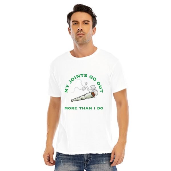 "My Joints Go Out More Than I Do" Men's T-Shirt – Keep It Real, Keep It Laid-Back!