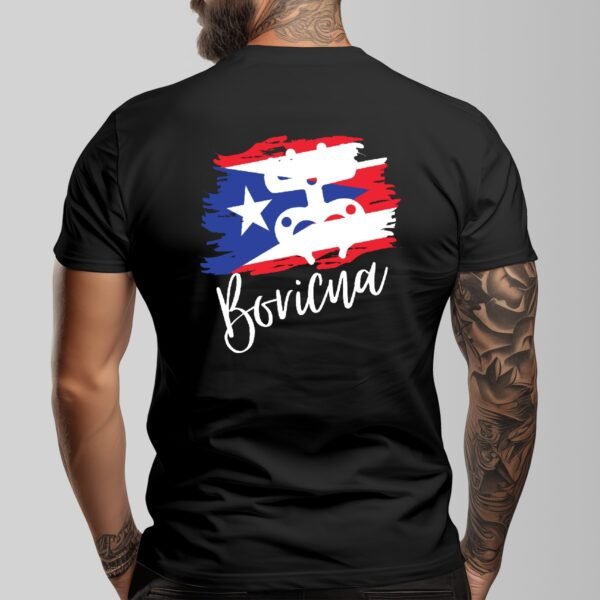 "Boricua" Men's Dark T-Shirt – Proudly Represent Your Puerto Rican Roots!