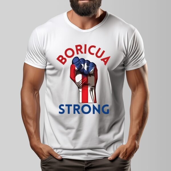 "Boricua Strong" Men's T-Shirt – Stand Tall, Wear Your Pride