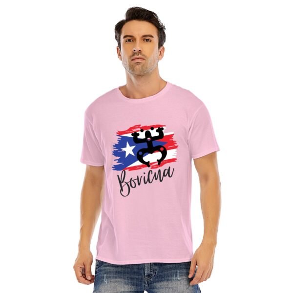 "Boricua" Men's T-Shirt – Proudly Represent Your Puerto Rican Roots!