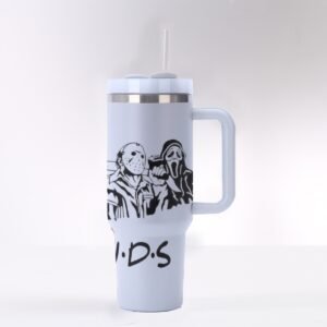 40 oz ‘FRIENDS Horror Edition’ Stainless Steel Tumbler – Because Everyone Has Their Own Squad