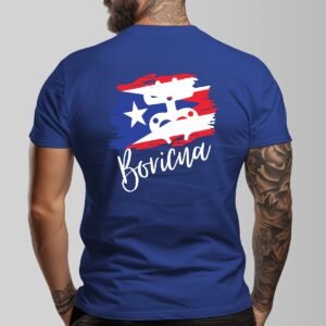 "Boricua" Men's Dark T-Shirt – Proudly Represent Your Puerto Rican Roots!