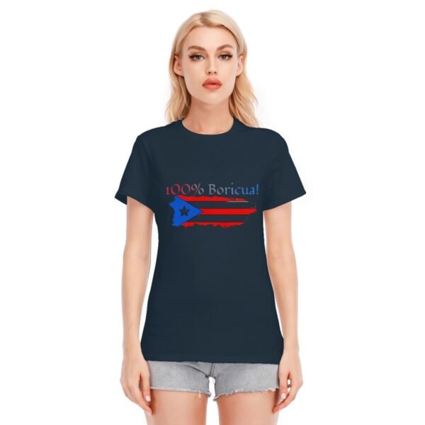 "100% Boricua" Women's T-Shirt – Flaunt Your Puerto Rican Pride!