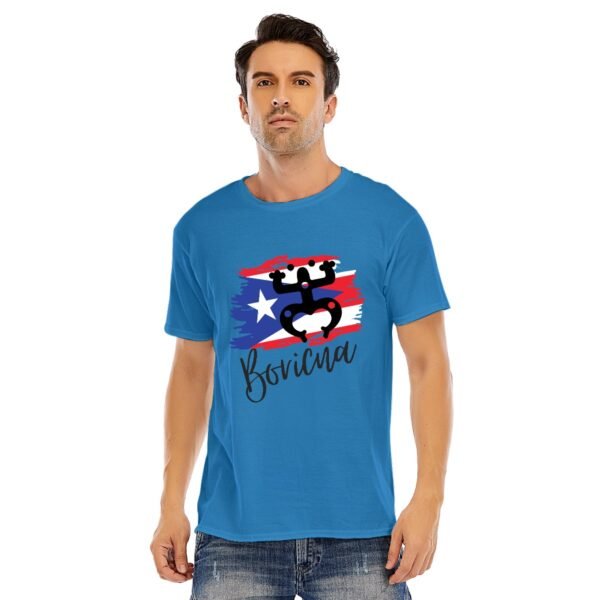 "Boricua" Men's T-Shirt – Proudly Represent Your Puerto Rican Roots!