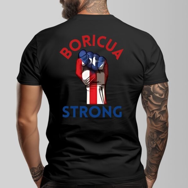 "Boricua Strong" Men's T-Shirt – Stand Tall, Wear Your Pride