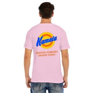 "Kamala Removes Stubborn Orange Stains" Men's T-Shirt – Make a Bold Statement!