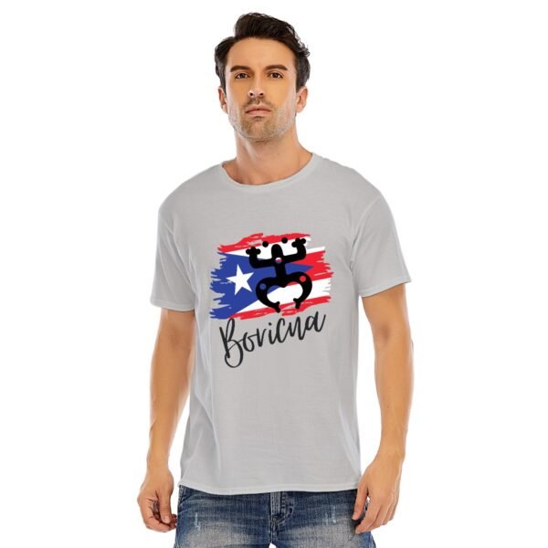 "Boricua" Men's T-Shirt – Proudly Represent Your Puerto Rican Roots!