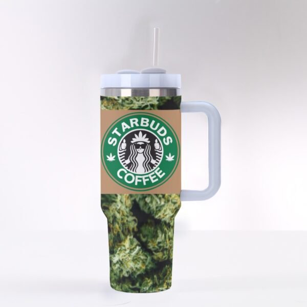 "Starbuds Coffee" 40 oz Tumbler – Sip, Relax, and Unwind!