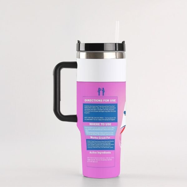 40 oz ‘B*tch Be Gone’ Stainless Steel Tumbler – Sip with Confidence, Spray with Sass!