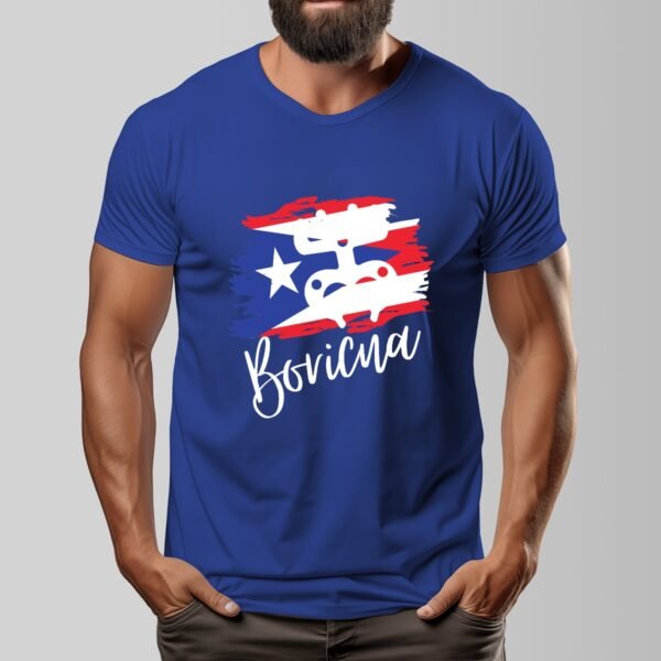 "Boricua" Men's Dark T-Shirt – Proudly Represent Your Puerto Rican Roots!