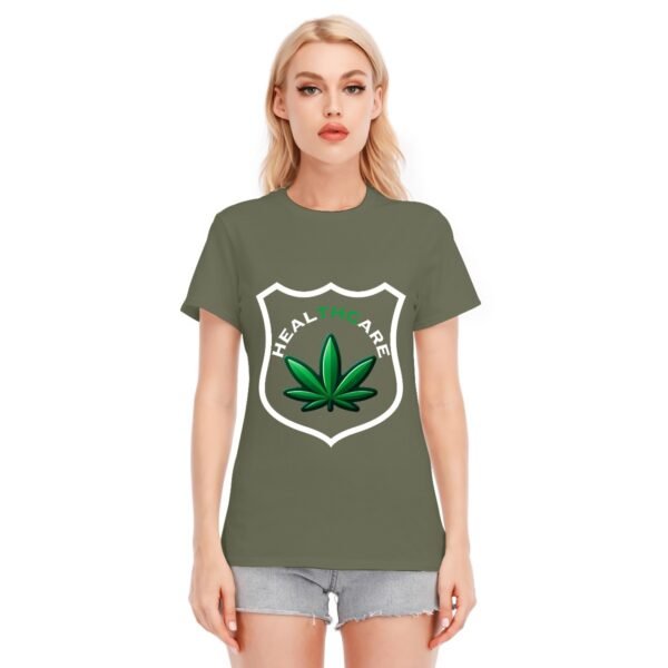 "Healthcare" Women's Dark T-Shirt – Advocate for the Green Way!