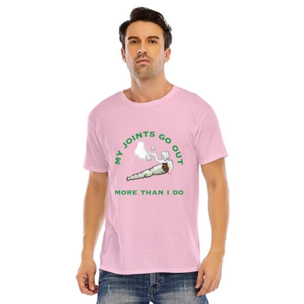 "My Joints Go Out More Than I Do" Men's T-Shirt – Keep It Real, Keep It Laid-Back!