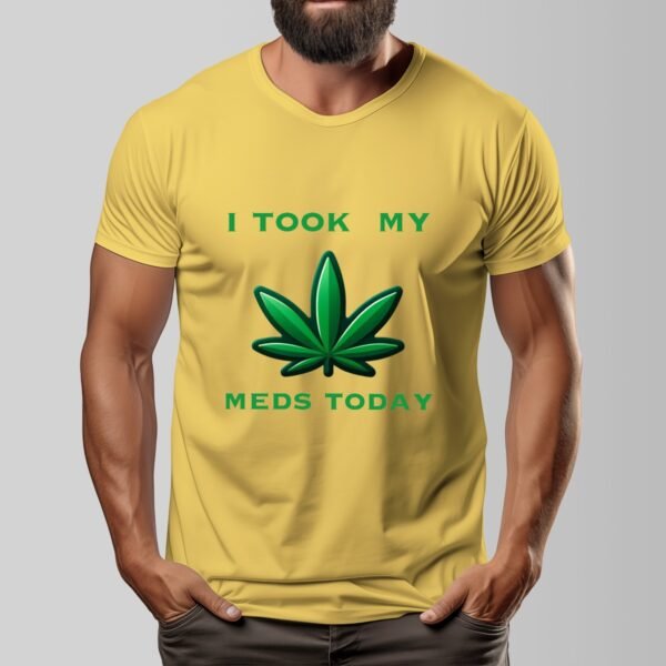 "I Took My Meds Today" Men's T-Shirt – Chill Out and Keep It Real!