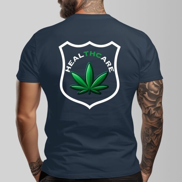 "Healthcare" Men's Dark T-Shirt – Advocate for the Green Side of Wellness!